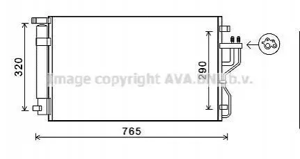 Радіатор кодиціонера AVA AVA COOLING KA5153D