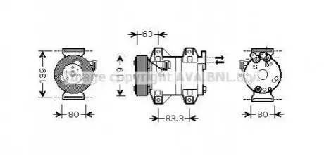 Компресор AVA AVA COOLING VOAK121