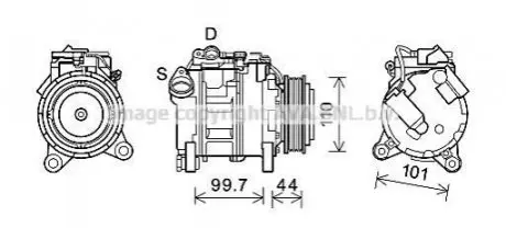 Компресор AVA AVA COOLING BWAK493