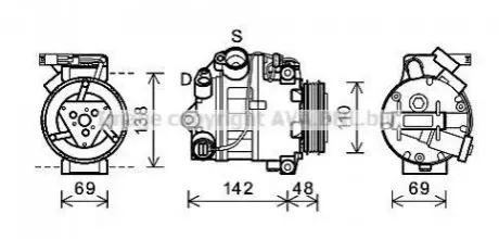 Компресор AVA AVA COOLING BWAK443
