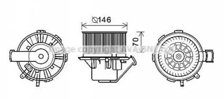 Компресор салону AVA AVA COOLING MS8647