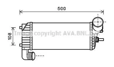 Охолоджувач наддувального повітря AVA AVA COOLING FD4574