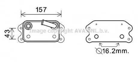Охолоджувач оливи AVA AVA COOLING VO3169