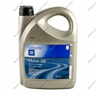 Олива моторна Dexos2 Longlife SAE 5W30 (5 Liter), 1942003 GM 95599405 (фото 1)