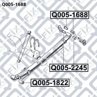 Втулка задньої ресори Q-FIX Q0051688