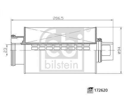 Фільтр масляний FEBI FEBI BILSTEIN 172620