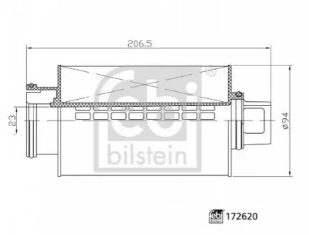 Фільтр масляний FEBI FEBI BILSTEIN 172620