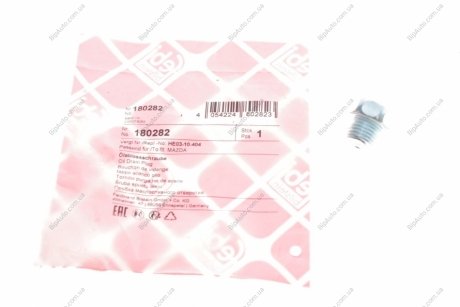 Болт зливу оливи VW T4 1.9 D 90-95 (M14x1.5/ L=10) FEBI BILSTEIN 180282 (фото 1)
