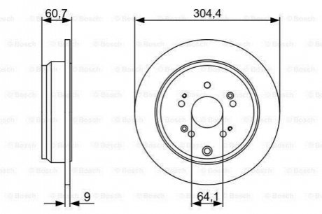 Гальмівний диск ROBERT BOSCH 0986479V84