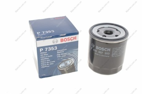 Фільтр масляний Citroen Berlingo/C3/C4/C5 1.9D/2.0HDi 98-05/1.2 PureTech 14-/Jumper 2.0-2.2HDi 01- F 026 407 353 BOSCH F026407353