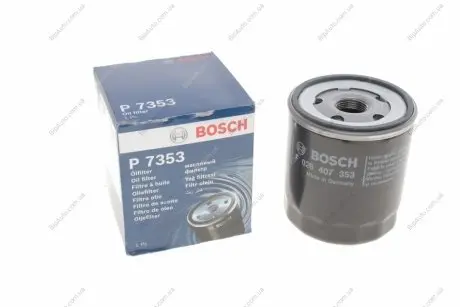 Фільтр масляний Citroen Berlingo/C3/C4/C5 1.9D/2.0HDi 98-05/1.2 PureTech 14-/Jumper 2.0-2.2HDi 01- F 026 407 353 BOSCH F026407353