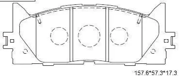 Колодки дискового тормоза Asimco KD2765