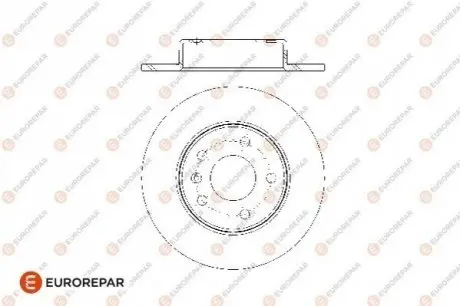 Диски гальмівні (к-т 2 шт) Eurorepar 1676009480
