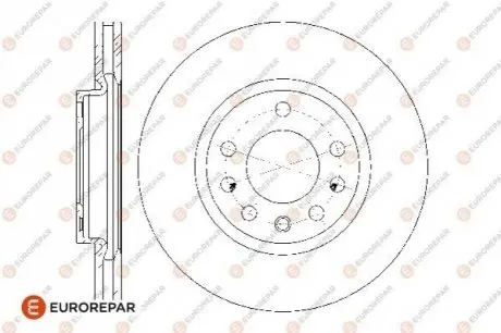 Диски гальмівні (к-т 2 шт) Eurorepar 1676009680