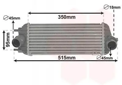 Інтеркулер Sportage/IX35 1.7CRDi 09+ Van Wezel 83004281
