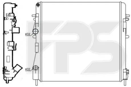 Радіатор охолодження FPS FP 56 A1152 (фото 1)