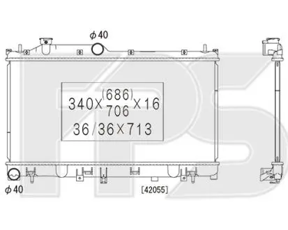 Радіатор охолодження FPS FP 67 A475