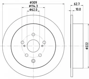 Диск тормозной Nisshinbo ND1125K (фото 1)