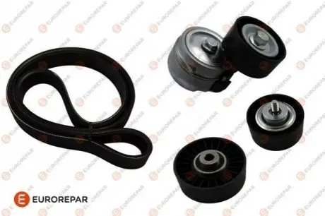 К-кт. ремінь + ролик Audi A3,Skoda Fabia II,Octavia II,SuperB II,Caddy III,CC,Golf VI,Passat 1.6/2.0TD 05- Eurorepar 1648211480