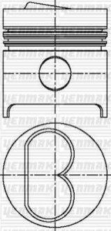 Поршень с кольцами і пальцем (размер отв. 82.60/STD) FIAT 1.7-1.9D (149 B 3,000, 149 B 4,000 M 705 BA,19,0) Yenmak 31-03394-000