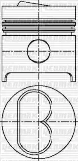 Поршень с кольцами і пальцем (размер отв. 82.60/STD) FIAT 1.7-1.9D (149 B 3,000, 149 B 4,000 M 705 BA,19,0) Yenmak 31-03394-000