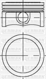 Поршень с кольцами і пальцем OPEL INSIGNIA 1.6T (размер отв. 79 / STD) (A16LET, Z16LEL,A16LEL,Z16ER,A16LER) Yenmak 31-03912-000