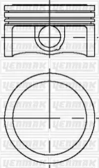 Поршень с кольцами і пальцем OPEL INSIGNIA 1.6T (размер отв. 79 / STD) (A16LET, Z16LEL,A16LEL,Z16ER,A16LER) Yenmak 31-03912-000