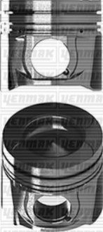 Поршень с кольцами і пальцем (размер отв. 85.01/STD) OPEL Movano 2.3CDTI 10-, RENAULT (M9T EURO 4/5) Yenmak 31-04187-000 (фото 1)
