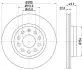HELLA PRO HIGH CARBON AUDI диск гальмівний перед.(280x22) (вентил.) A3 03- VW Golf V, Caddy 04- Hella pagid 8DD 355 127-991 (фото 1)