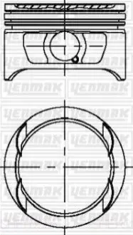 Поршень с кольцами і пальцем (размер отв. 86 / STD) OPEL ASTRA F 2.0 (4цл.) ((20 XE, C 20 XE) Yenmak 31-04225-000