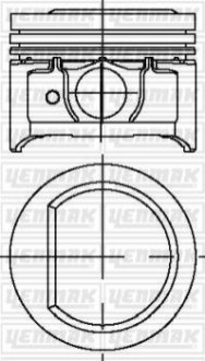 FORD Поршень с кольцами і пальцем (размер отв. 76,00/STD) Escort Fiesta 1,6 (ZH16 ZETEC E) Yenmak 31-03769-000