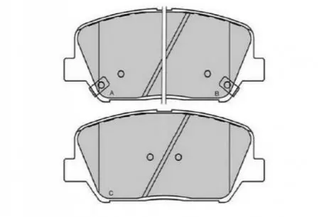 PARTS HYUNDAI Комплект гальмівних колодок i30 (GD) 1.4 CRDi 12-, KIA CEED (JD) 1.4 CVVT 12-18 PARTS KAVO KBP-3060