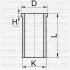 YENMAK Гильза цилиндра (размер отв. 81 / STD)(CRAFTER, LT 28 D, LT 35 D, LT 46 D) 51-65785-000 YENMAK 51-65785-000