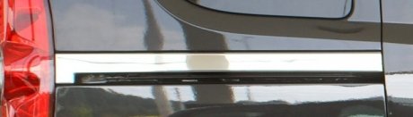 Fiat Doblo 2010-/Opel Combo 2012- Молдинг под сдвижную дверь (нерж.) 2 шт. CarmoS 6456710
