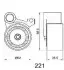 TOYOTA натяжний ролик Land Cruiuser 90 3,4 96-,Lexus ES,RX JAPANPARTS BE-221 (фото 2)