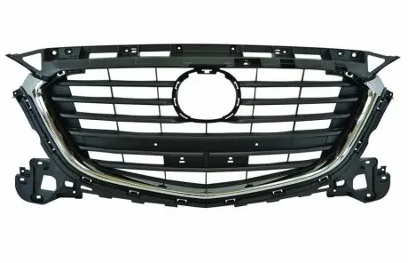 Решетка радиатора Mazda 3 2013-2016 черн.матовая с отв. под молдинг AVTM 184424990