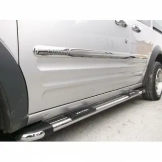 Ford Connect 2002-2013 Накладки на молдинги дверей длинн база 4шт CarmoS 6456712