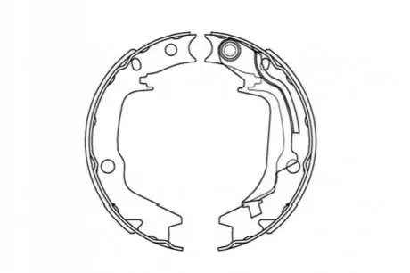 PARTS HYUNDAI Тормозные колодки ручного тормоза Getz PARTS KAVO KBS-3415