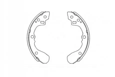 PARTS MAZDA Щеки тормозные 626 1.6 83-12 /87 200X26 PARTS KAVO KBS-4407