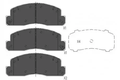 PARTS TOYOTA Гальмівні колодки передн. DYNA 4.0 11- PARTS KAVO KBP-9088