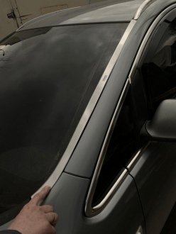 Opel Astra J 2010-2015 Молдинги лобового стекла (2шт, нерж) CarmoS 64450548