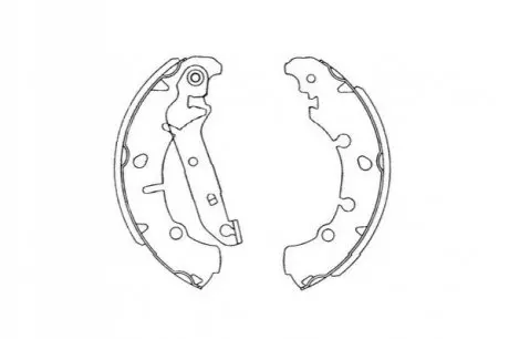 PARTS FORD Щеки тормозные Fiesta 95-,Fusion 02- PARTS KAVO KBS-5402