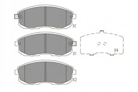 PARTS NISSAN Тормозные колодки передн.Maxima QX PARTS KAVO KBP-6596
