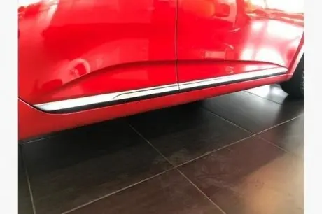 Renault Clio V 2019- Накладки на дверной молдинг (нерж) CarmoS 64551586
