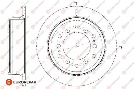 8708309198 ДИСК ГАЛЬМ?ВНИЙ ЗАДН?Й 2ШТ. Eurorepar 1667865580