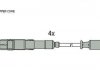 HUCO DB Комплект высоковольтных проводов W169,245 04- 134294 HITACHI