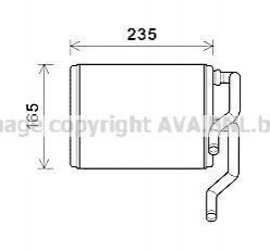 AVA SUBARU Радіатор опалення IMPREZA 1.6, 2.0, 2.5 00- AVA AVA COOLING SUA6111