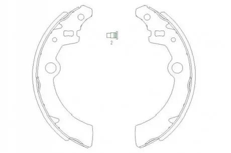PARTS щоки гальм. SUZUKI Ignis, Wagon R+ PARTS KAVO KBS-8907
