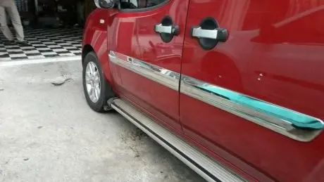Fiat Doblo 2005-/2010- Молдинги дверей широкий 4шт CarmoS 6456703