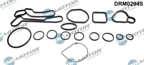 DRMOTOR К-т прокладок масляного радiатора 15 елементiв DR. MOTOR DRM0294S